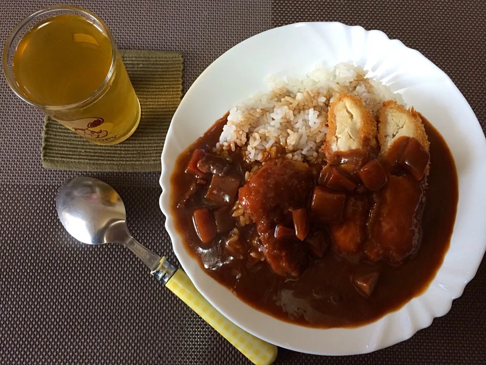 チキンカツカレーライス|ばーさんさん