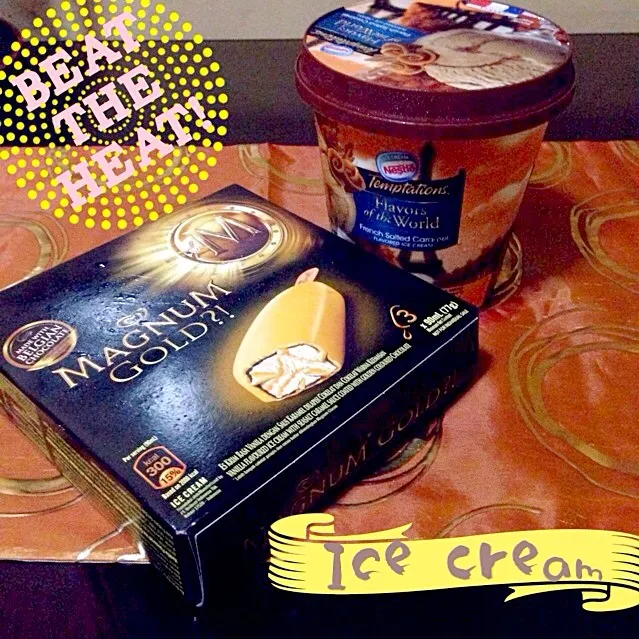 Nestle French Salted Caramel Ice Cream & Magnum Gold! #SuperHotAfternoon|iamfem05さん