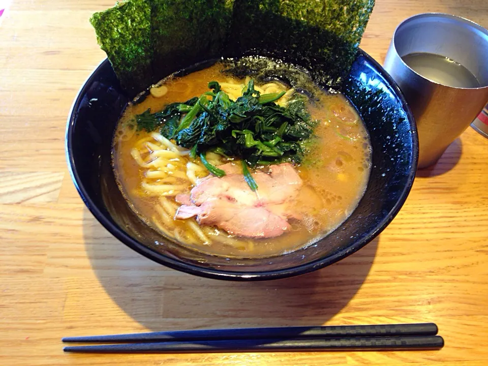 Snapdishの料理写真:近くのラーメン屋さん(੭ु ›ω‹ )੭ु⁾⁾♡♡♡|橙髪さん