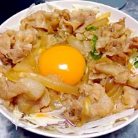 Snapdishの料理写真:豚丼！|あすかさん