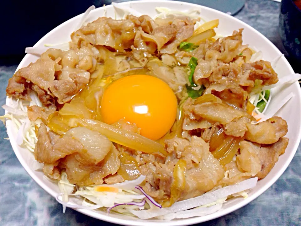 Snapdishの料理写真:豚丼！|あすかさん