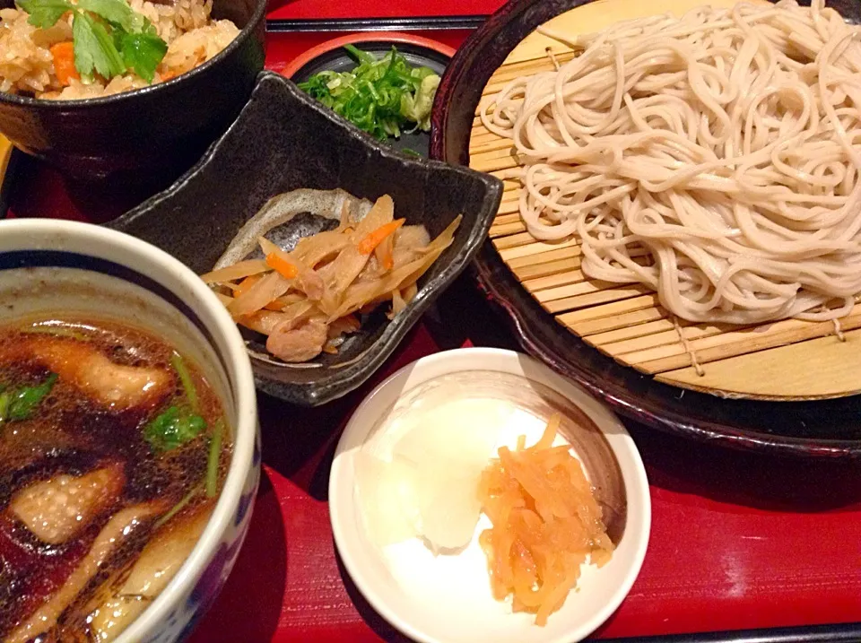 鴨ざるそば 定食|tomoさん