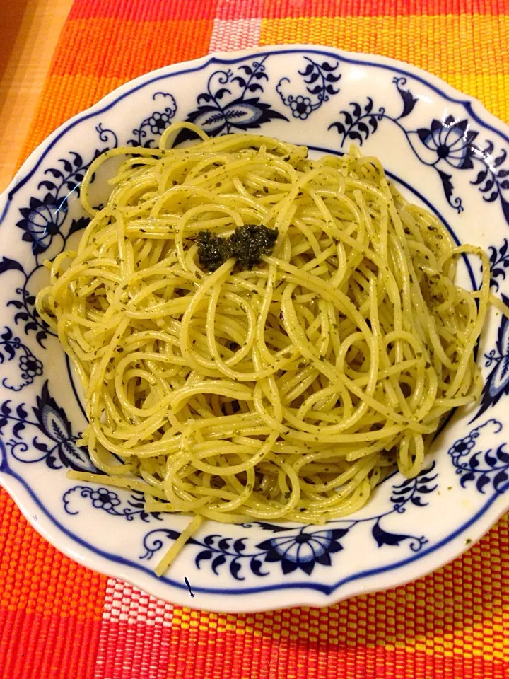 大葉のジェノベーゼソースパスタ|金子篤史さん