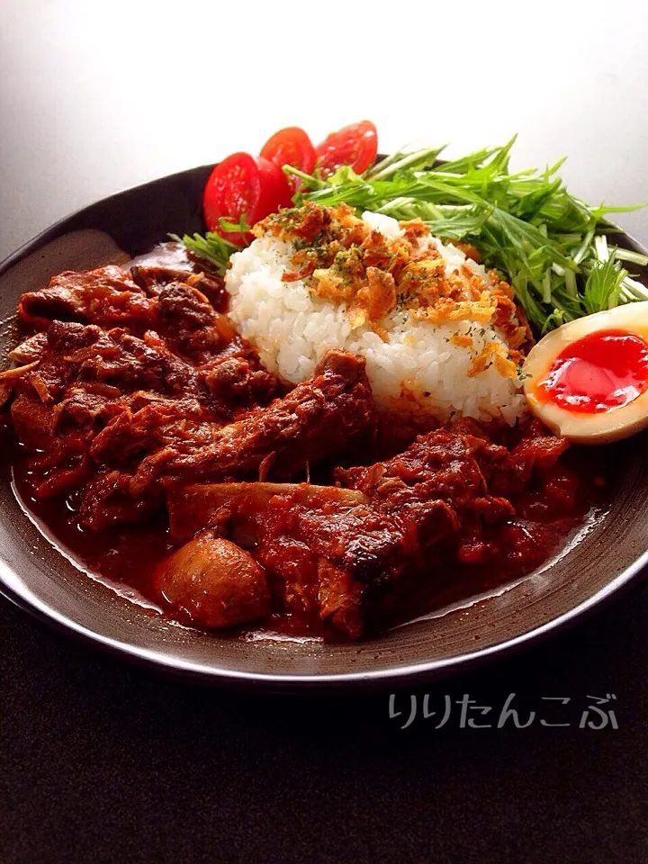 【取扱注意😅】炊飯器で作ったほっろほろスペアリブシチュー🍖|りりたんこぶさん