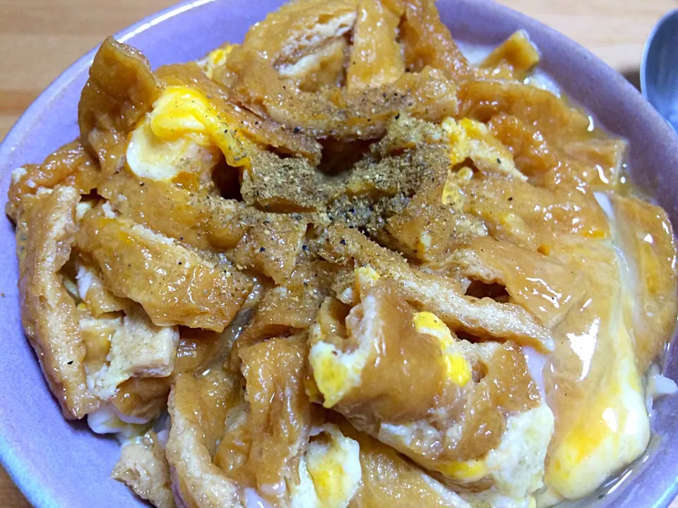 甘辛お揚げの玉子とじ丼！|naomiさん