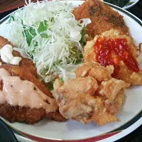 ミックス定食|スリースターさん