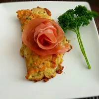 Quail Egg Omelet with parmesan, prosciutto and parsley ...