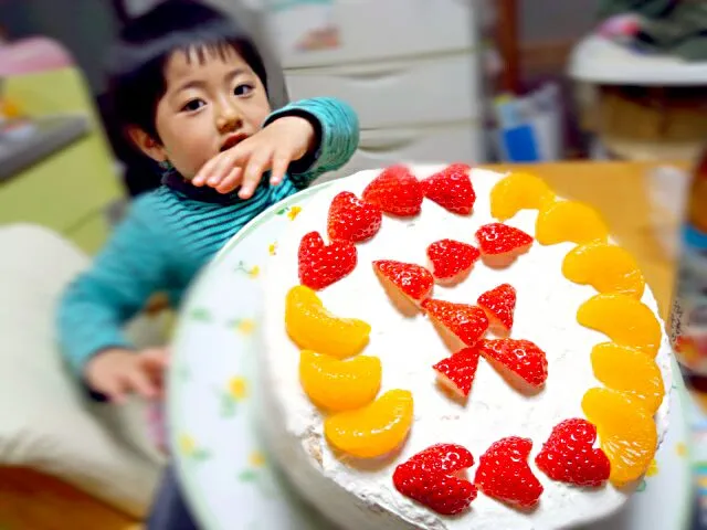 4歳の誕生日ケーキ|シュウさん