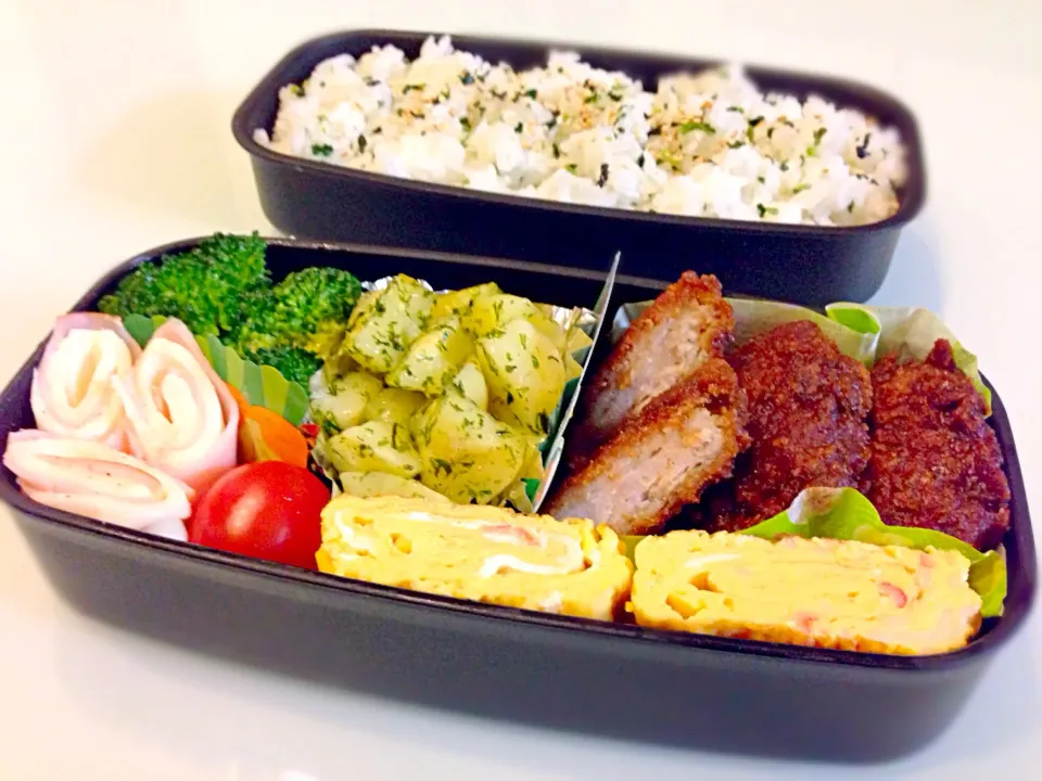 Snapdishの料理写真:味噌カツのお弁当|のぞみさん