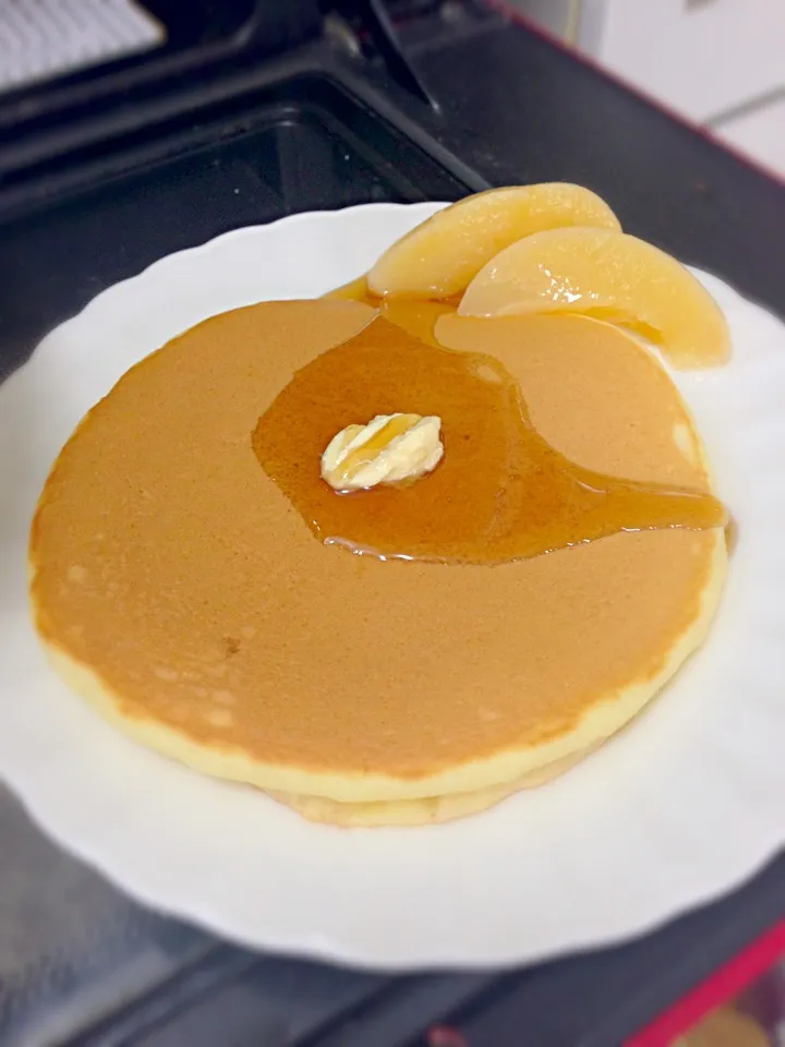 懐かしいシンプルホットケーキ|海松さん