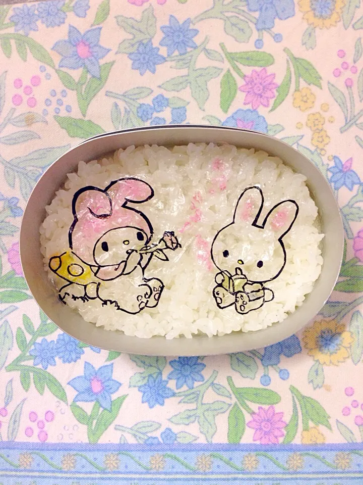 マイメロディ海苔弁(*^^*)|富士子🍒🐰🍓さん