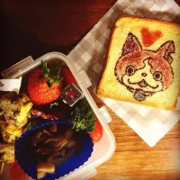 Youkai Watch!! #Toast Lunch Box  妖怪ウォッチ！ジバニャン🐱 トースト弁当