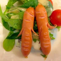 Snapdishの料理写真:うっちーさんの料理 『ソーセー人の作り方』|Kazさん