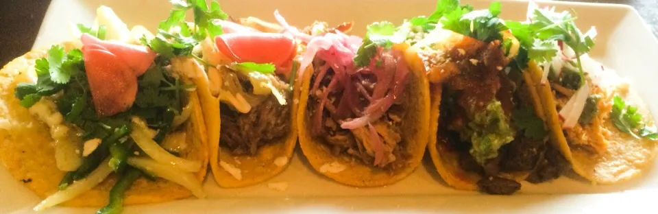 Tour de Taco (Tinga de Pollo, Short Rib, Rajas con Queso, Carne Asada, and Carnitas) from Amor y Tacos|sooprcoolchicaさん