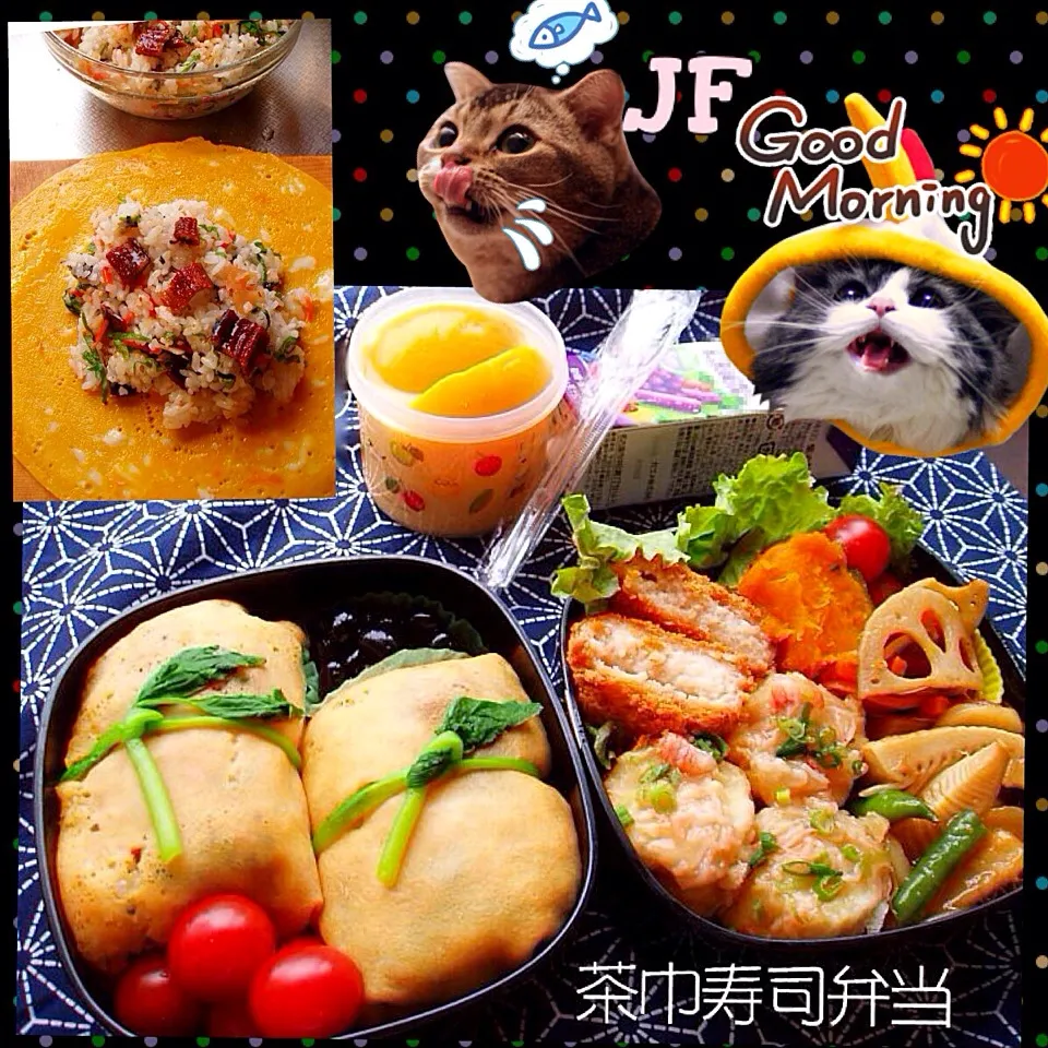 穴子茶巾寿司弁当|Blueberry🫐さん