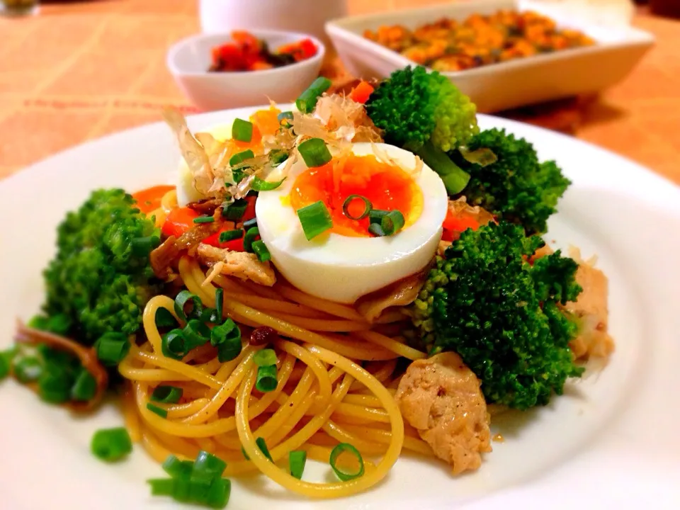 乾燥えのきと鶏肉の和風パスタ🍝|キミーさん