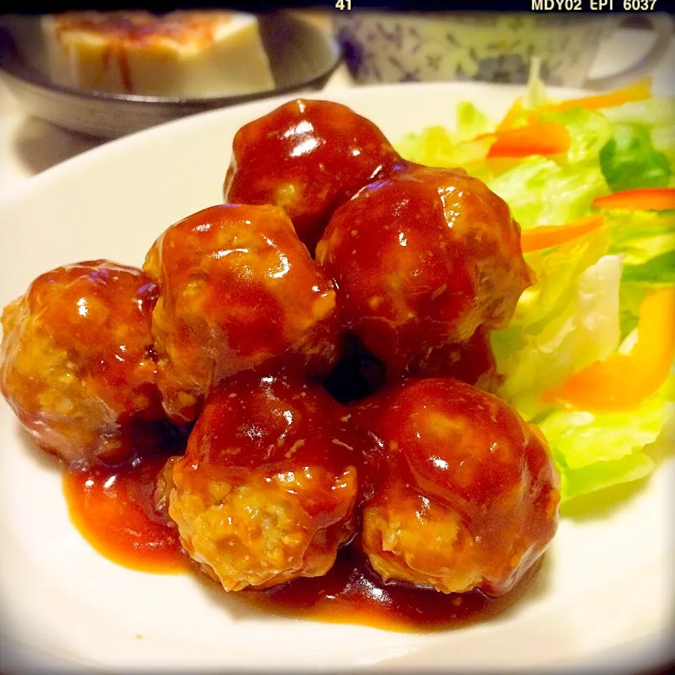 カゴメトマトケチャップさんの料理 簡単！肉団子の甘酢あん|すずらんさん