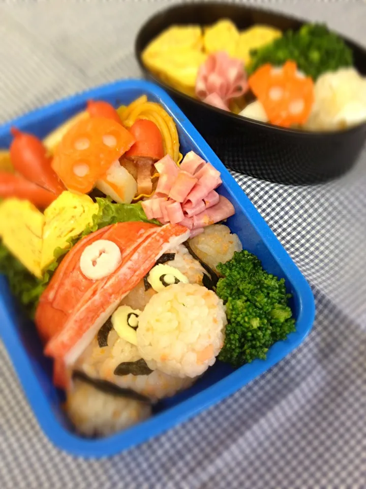 Snapdishの料理写真:遠足予備日弁当！マリオー|けろんさん