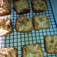 yucca and sweet corn muffins.