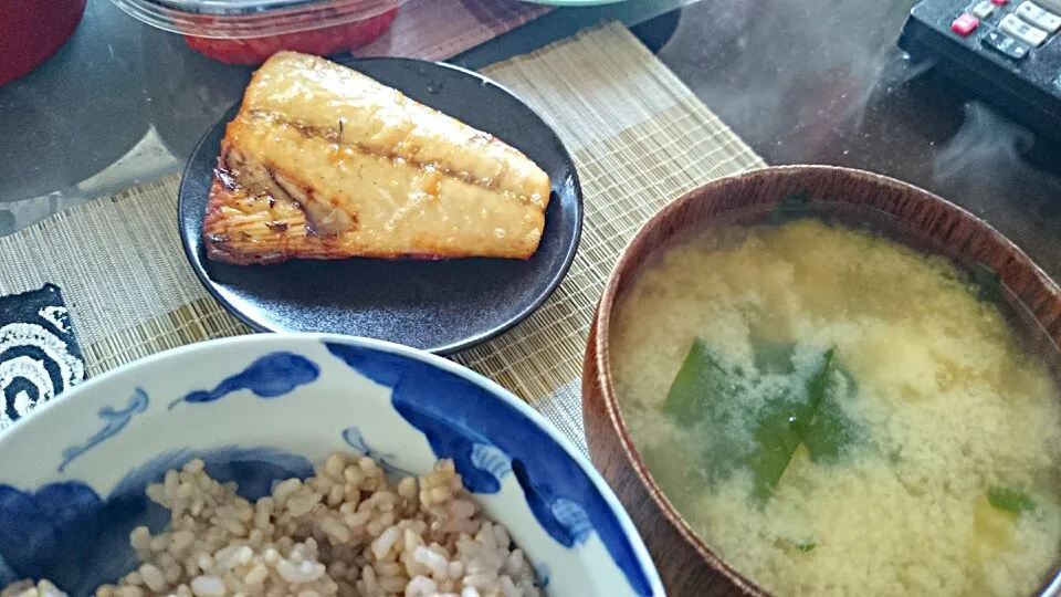 鯖の塩焼き＆豆腐の味噌汁|まぐろさん