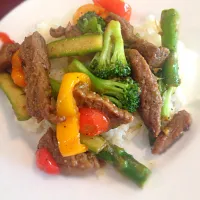 Beef with Vegetables over Rice|Samuel Gonzalezさん