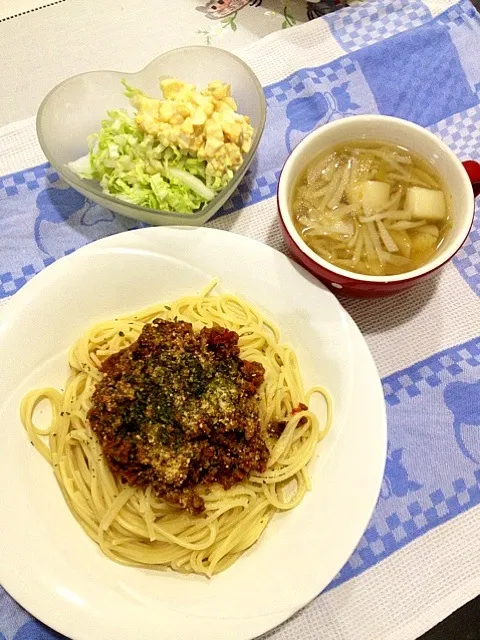 Snapdishの料理写真:ミートソースパスタ☆|みよこさん