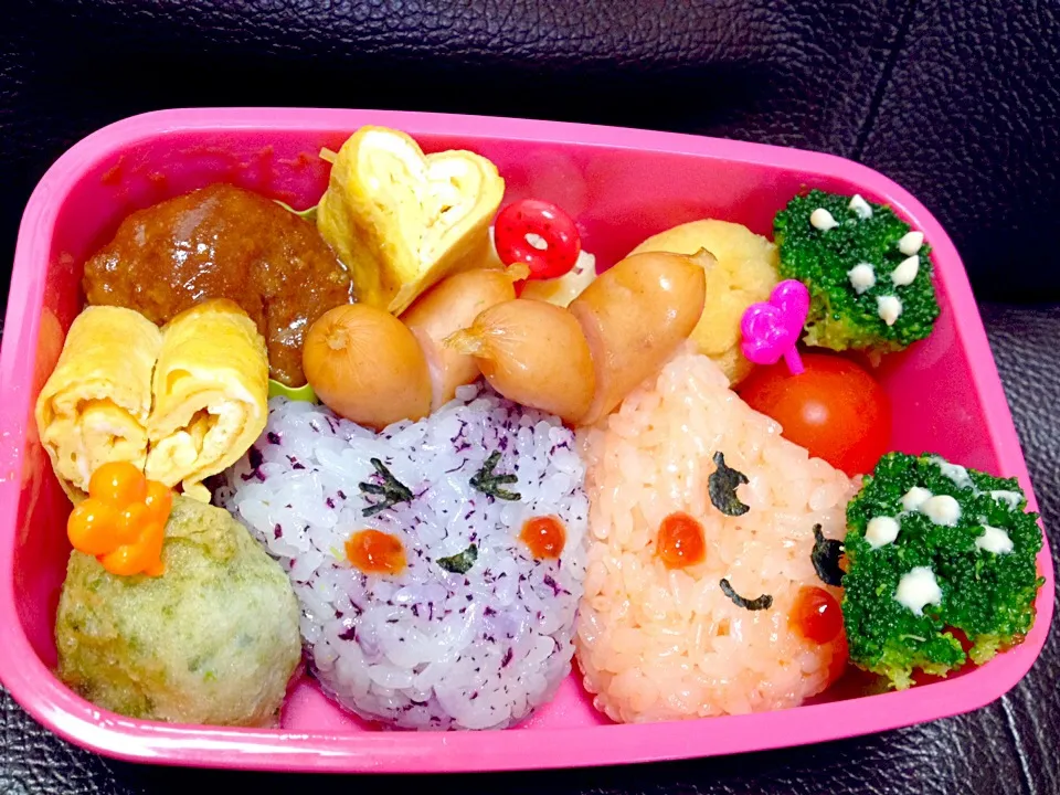 ハートいっぱいなお弁当♡|こむぎさん