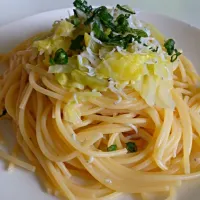 釜揚げしらすと春キャベツの和風パスタ