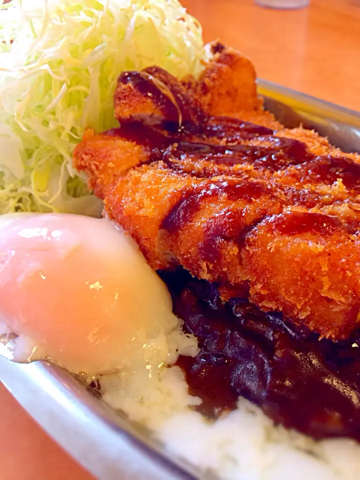 ゴーゴーカレー、チキンカツ＆温泉卵トッピング。|Masashi Takehiroさん