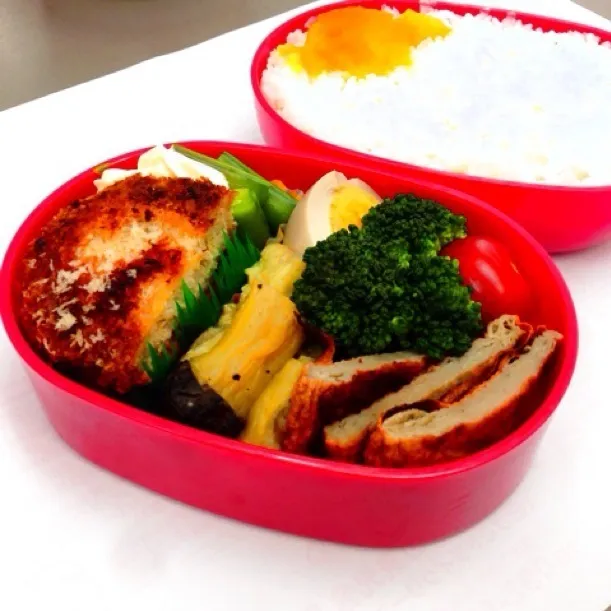 Snapdishの料理写真:メンチカツお弁当|Ryoko Takeuchiさん