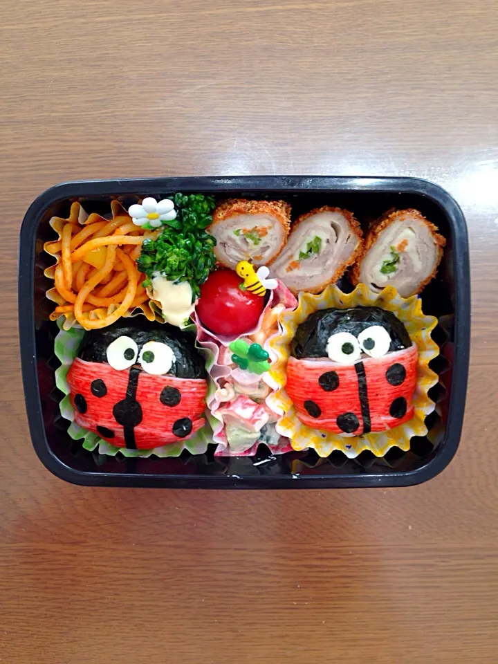 Snapdishの料理写真:てんとう虫の お弁当|Eriさん