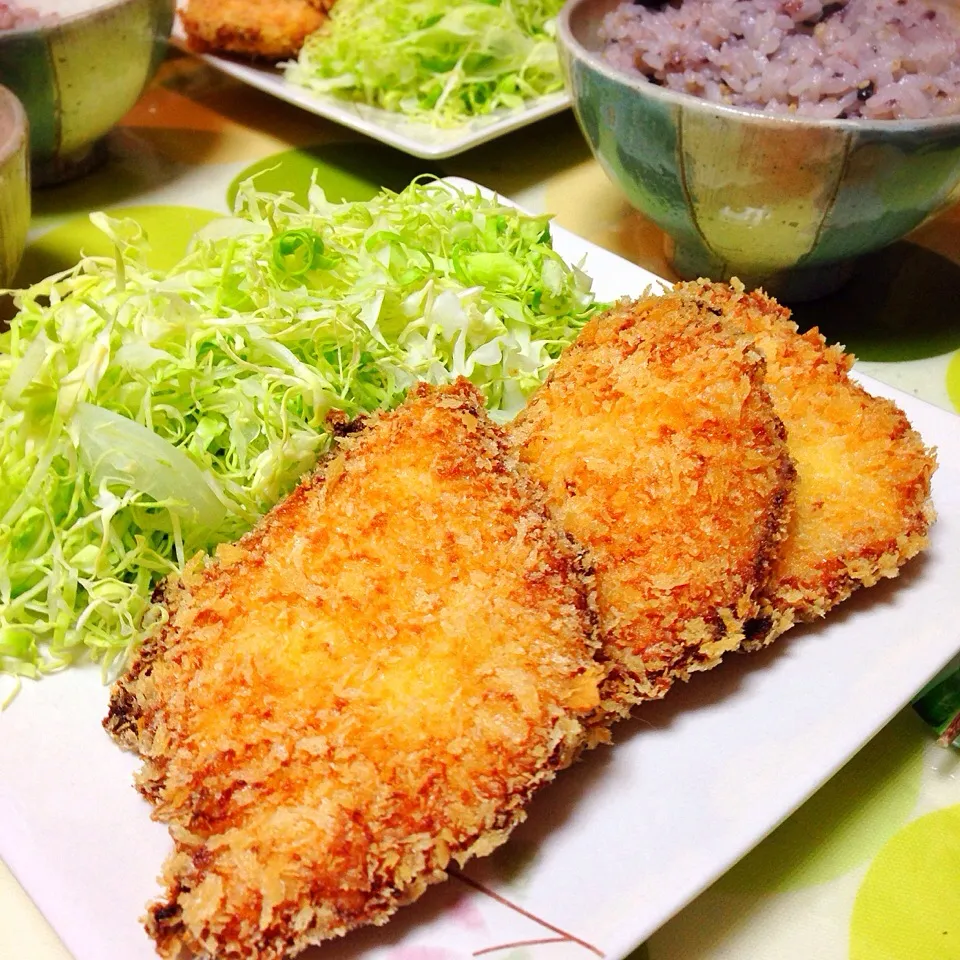 柚子胡椒ポン酢で食べた、チキンカツ(*￣〜￣*)|うさ爺さん