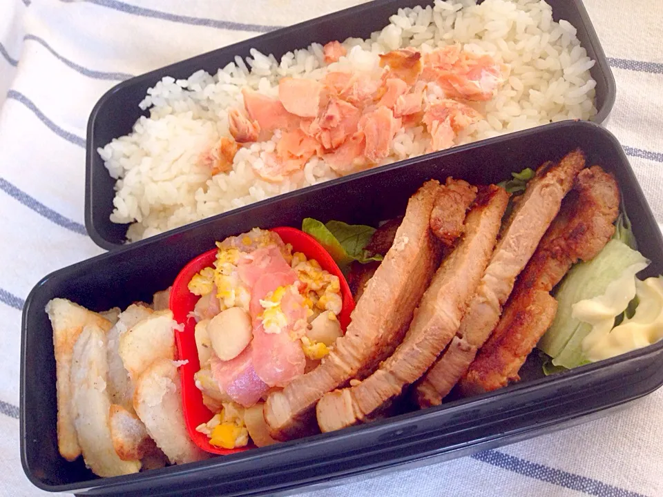 Snapdishの料理写真:主人のお弁当|あいさん