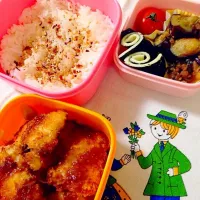 Snapdishの料理写真:チキンカツ弁当0423|shichiさん