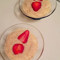 magnolia pudding with strawberry|Nazlı Tuğçe Okurさん