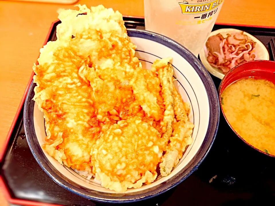 Snapdishの料理写真:ふもと赤鶏天丼|ツツカメさん