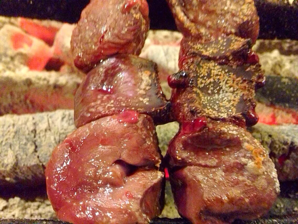エゾ鹿肉炭焼き|亀戸 養生蕎麦 高のさん