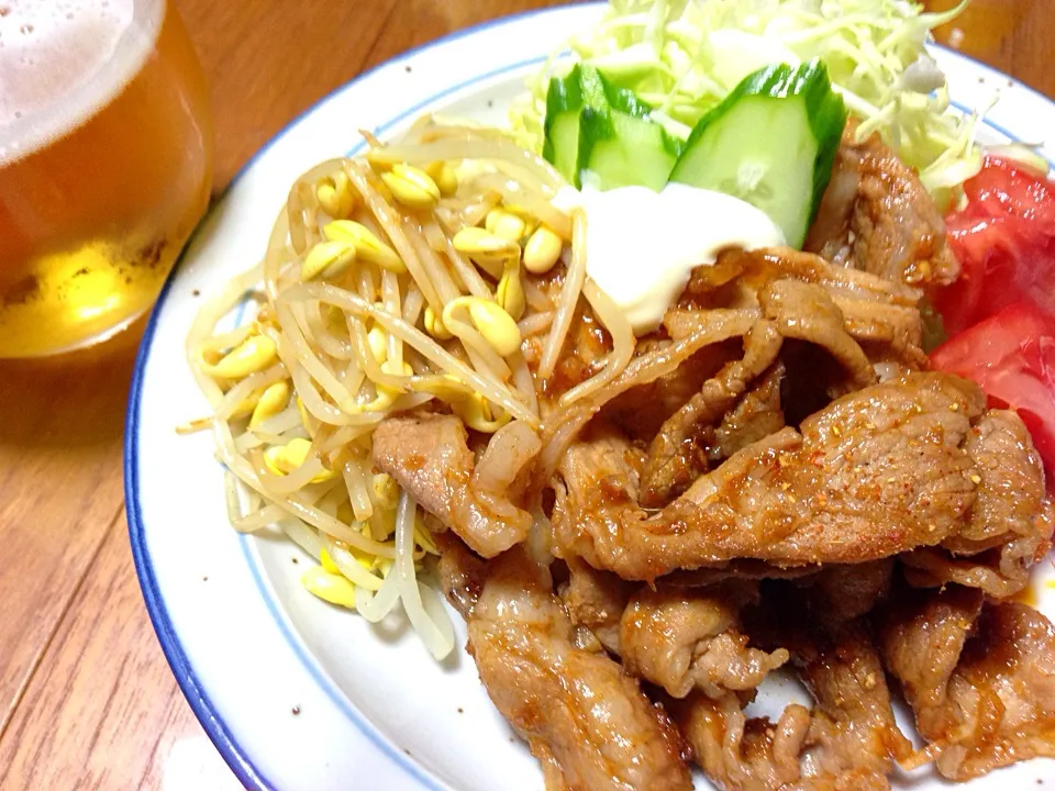 豚肉生姜焼きで🍻|sasaちゃんこ😎さん