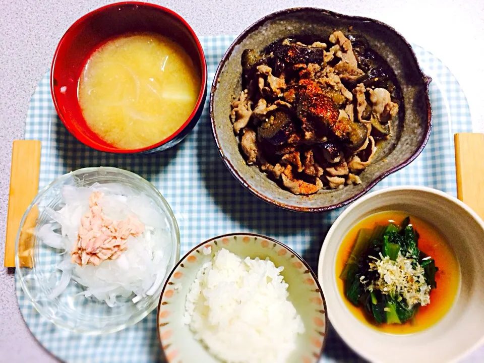 ナスと豚肉の胡麻味噌炒め|Kurumiさん