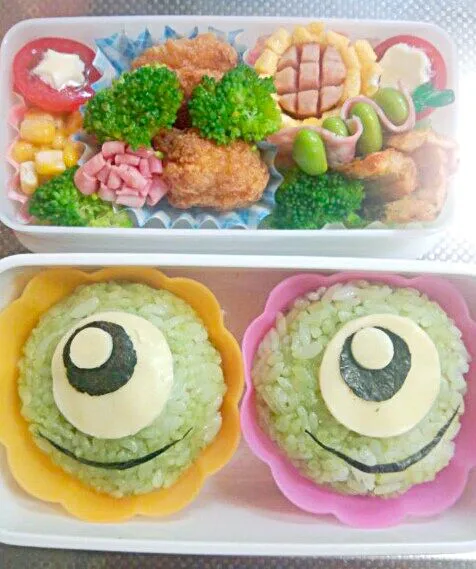 息子くん☆遠足弁当　キャラ弁（マイク）|kitchentomokoさん