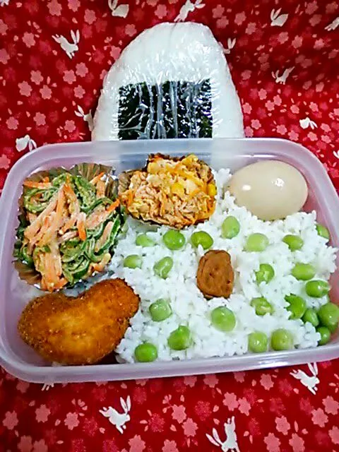 お弁当
玉子塩昆布おにぎり|猫田さん