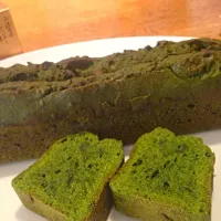 Snapdishの料理写真:本当に濃い抹茶ケーキ