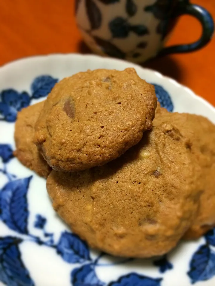 胡桃とチョコのモラセスクッキー♪|ましてさん