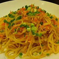 Snapdishの料理写真:にんじんとしらすのパスタ|Osamuさん