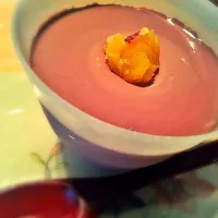 Purple sweet potato soya bean milk pudding|osakaさん