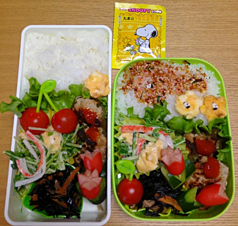 Snapdishの料理写真:４月２４日２人弁当|川上千尋さん