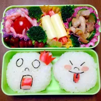 Snapdishの料理写真:オヤジ特製「娘のお弁当」