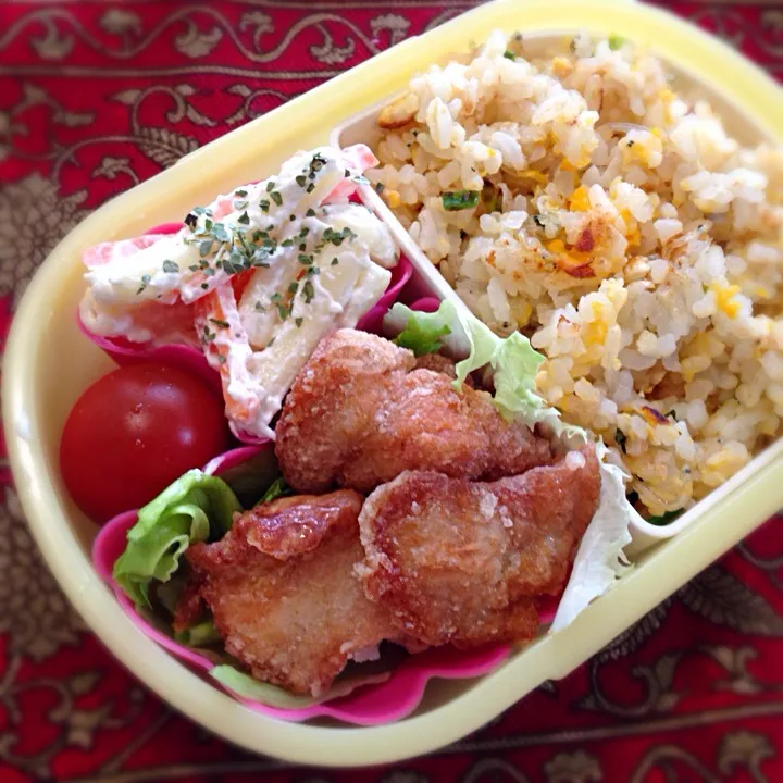 鶏ムネ肉の唐揚げ弁当|もえさん