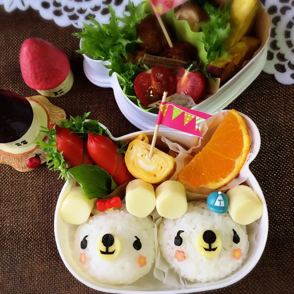 ゆっぴーઈ(◕ั◡◕ั)*ﾟ*♡のお弁当『しろくまちゃん』|kumiさん