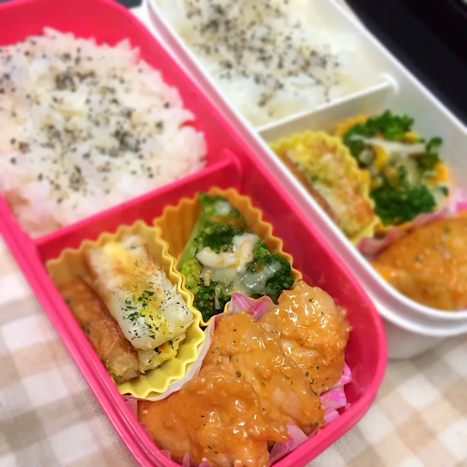 Snapdishの料理写真:高校生 娘たちのお弁当🎵|nananorimamさん